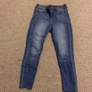 Express jeans legging skinny distressed size 2